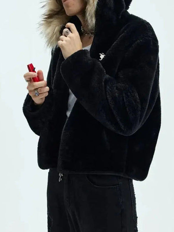 Portrait Embroidery Print Jacket