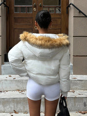 Loose Relaxed Drawstring Jacket