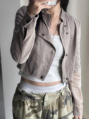 Suede Motorcycle Jacket