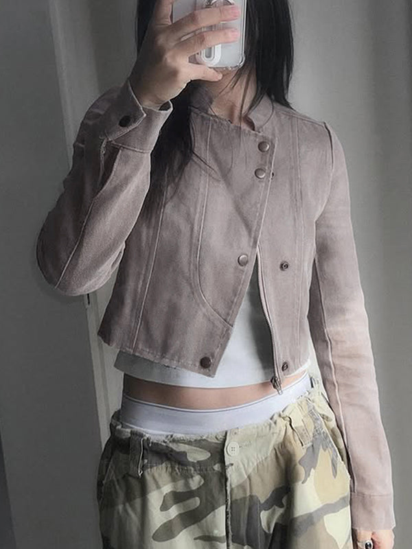 Suede Motorcycle Jacket