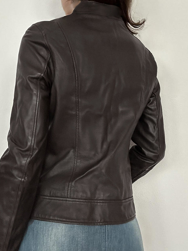 Zipper Leather Jacket