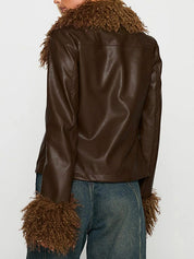 Retro Brown Furry Jacket