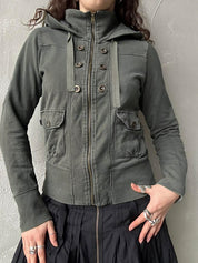 Button Decoration Jacket