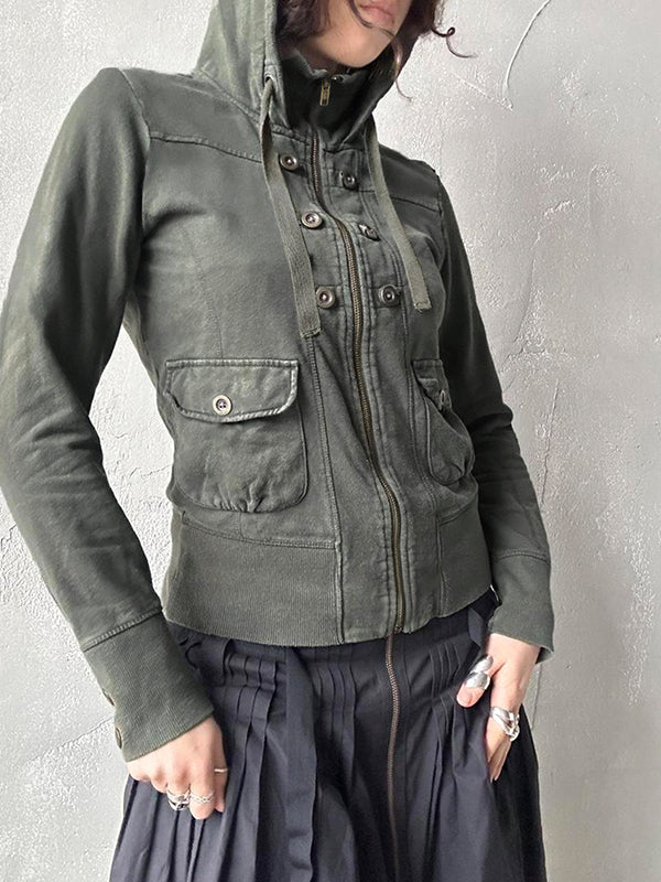 Button Decoration Jacket