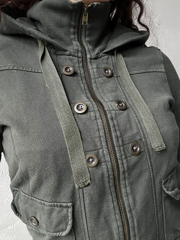 Button Decoration Jacket