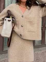 V-Neck Pocket Cardigan