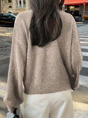 Casual Minimalist Button Cardigan