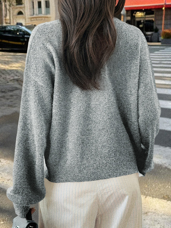 Casual Minimalist Button Cardigan