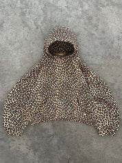 Retro Leopard Print Hoodie