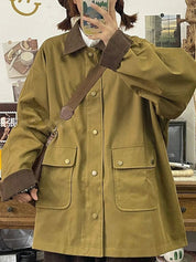 Retro-Inspired Fashion Patchwork Jacket