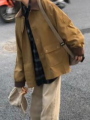 Retro-Inspired Fashion Patchwork Jacket