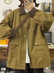 Retro-Inspired Fashion Patchwork Jacket