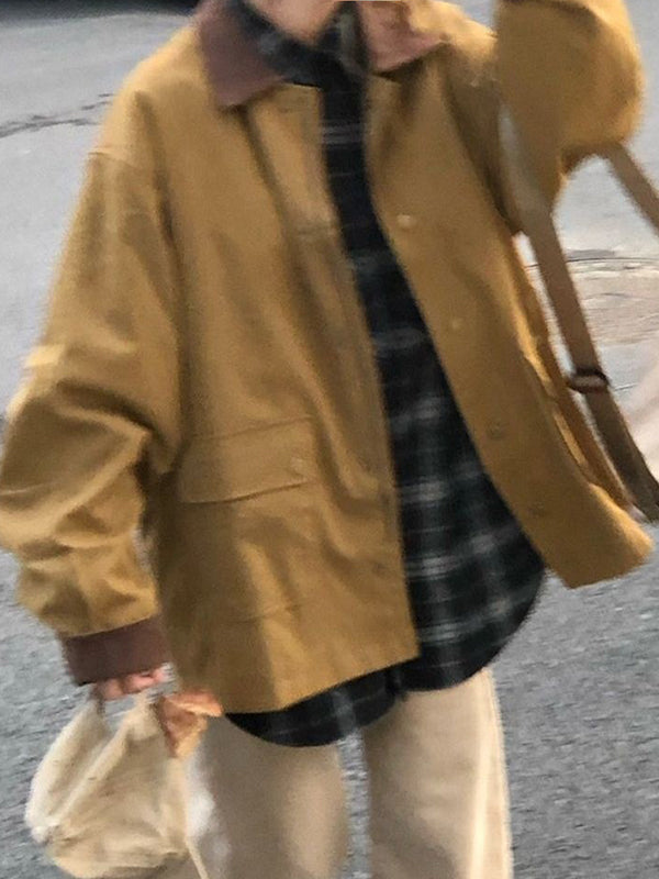 Retro-Inspired Fashion Patchwork Jacket