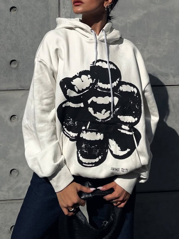 Mouth Print Hoodie