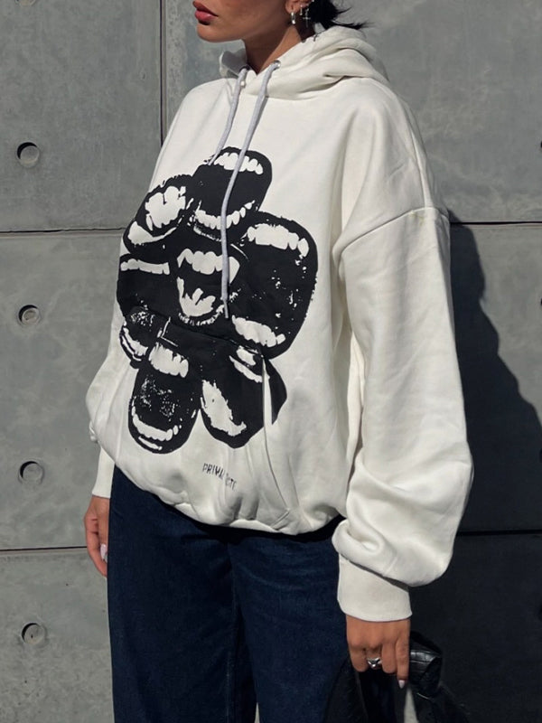 Mouth Print Hoodie