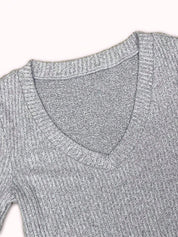 Solid-Coloured Versatile Stretch Fabric Long Sleeve