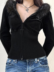 Gothic-Chic Vixen Cardigan