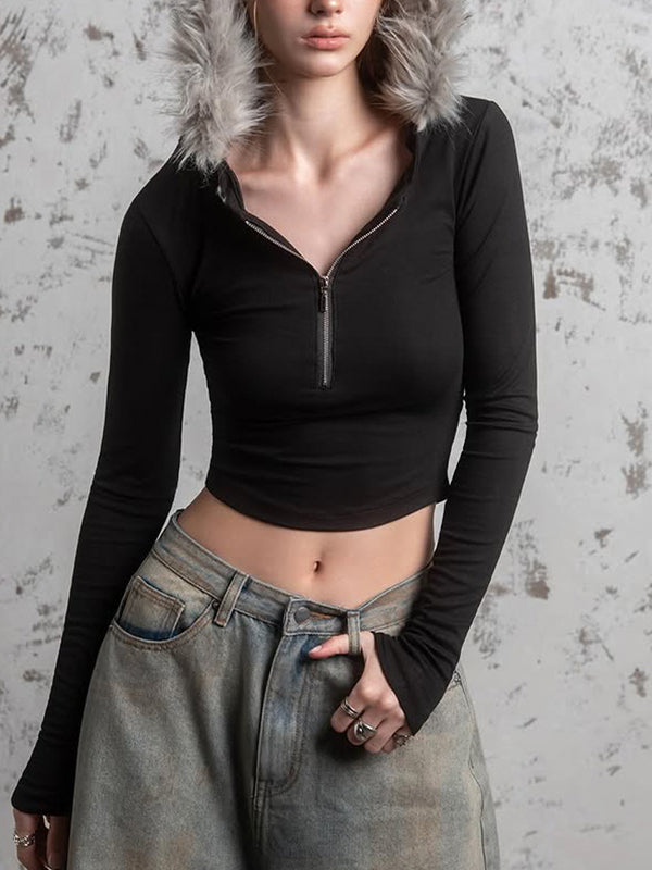 Fleece-Lined Hooded Jacket