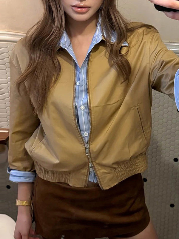 Contrasting Colour Stripe Patchwork Jacket