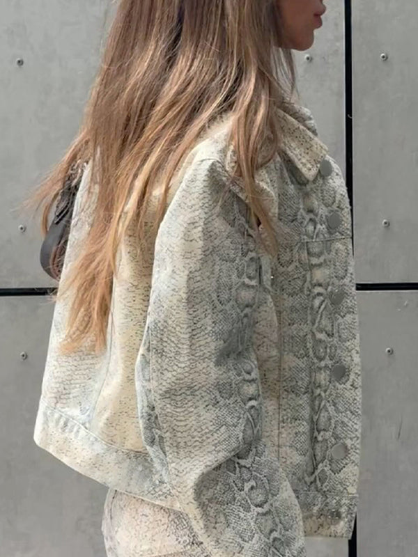 Snake Pattern Basics Jacket