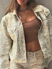 Snake Pattern Basics Jacket
