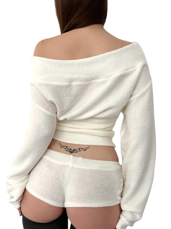 3D Decorative Rivets Long Sleeve