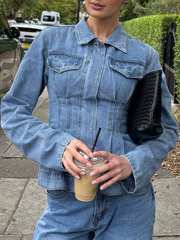 Street-Style Waist Cincher Jacket