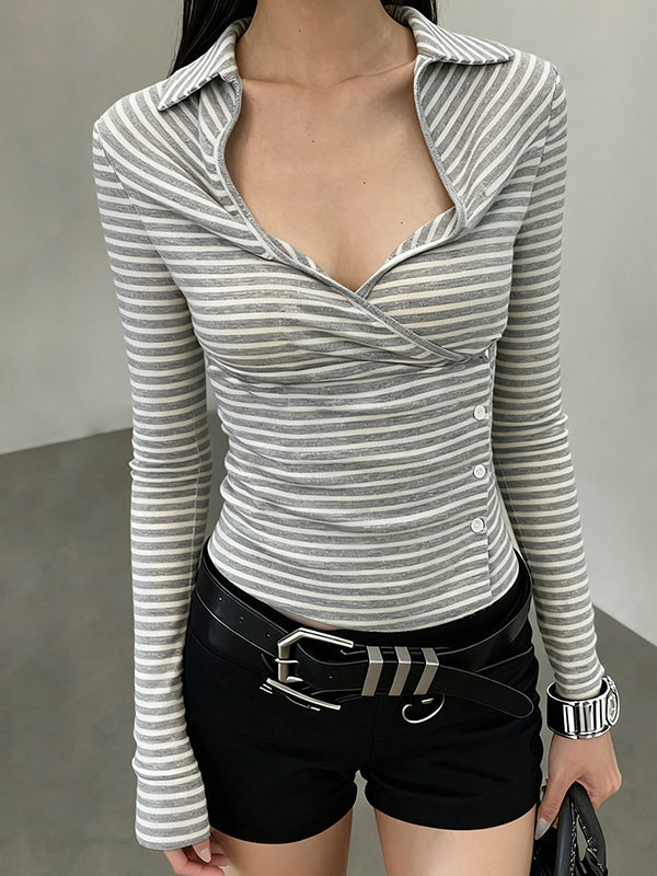 Contrasting Stripes Long Sleeve