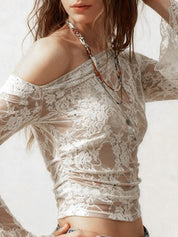 Lace Jacquard Long Sleeve