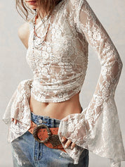 Lace Jacquard Long Sleeve