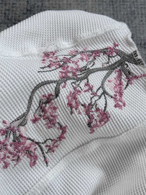 Plum Blossom Embroidery Long Sleeve