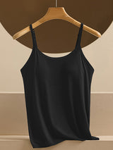 Integrated Padded Threaded Cami Top