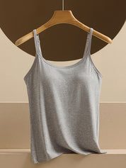 Integrated Padded Threaded Cami Top