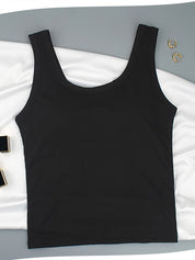 Padded Wide Shoulder Straps Tank Top