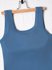 Padded Wide Shoulder Straps Tank Top