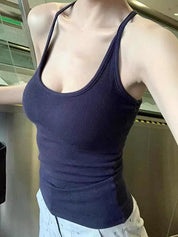 Sports Bra Built-In Pads Cami Top
