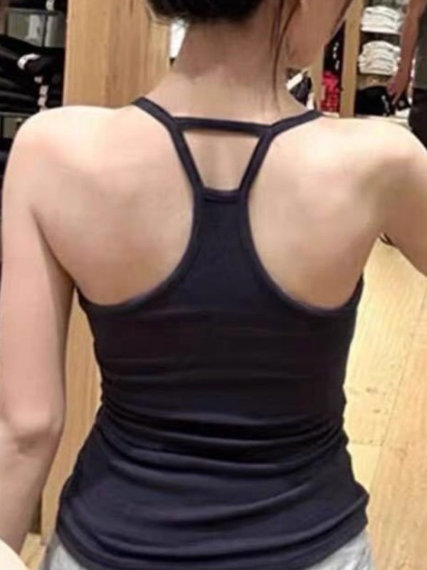 Sports Bra Built-In Pads Cami Top