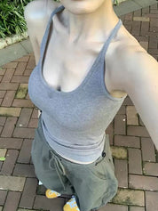 Sports Bra Built-In Pads Cami Top