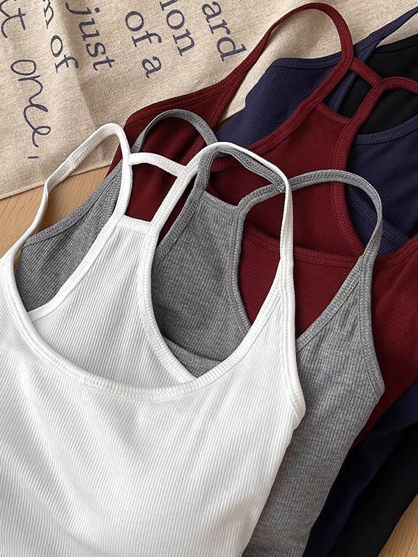 Sports Bra Built-In Pads Cami Top