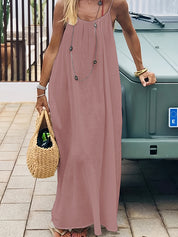 Women's Summer Backless Cami Lounge Dress