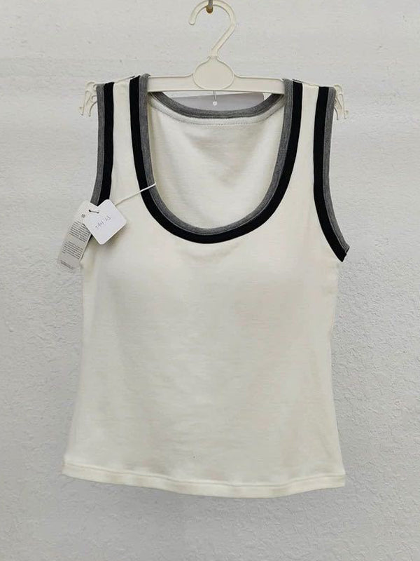 Versatile Color-Blocking Tank Top