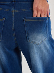 High Waisted Stretchy Denim Pants
