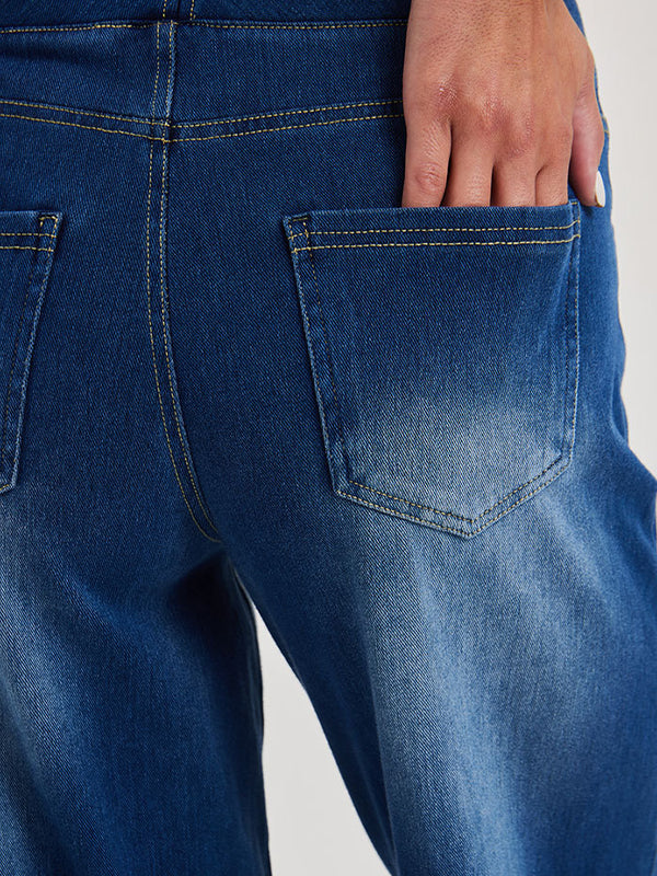 High Waisted Stretchy Denim Pants