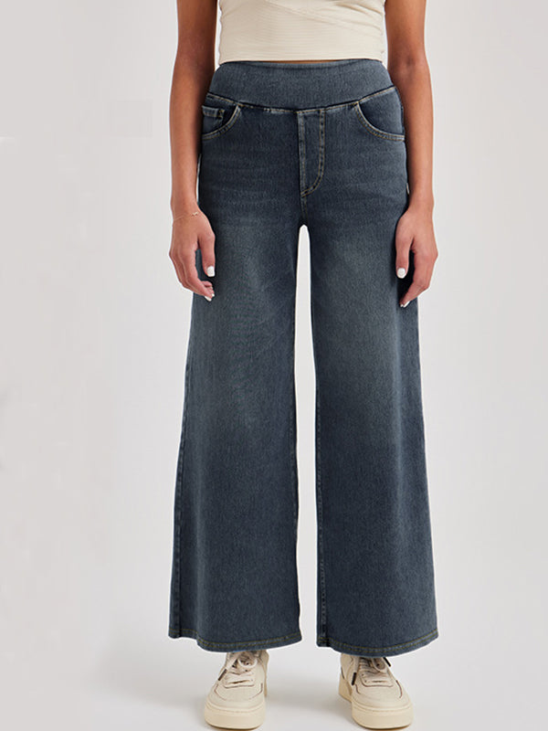 High Waisted Stretchy Denim Pants