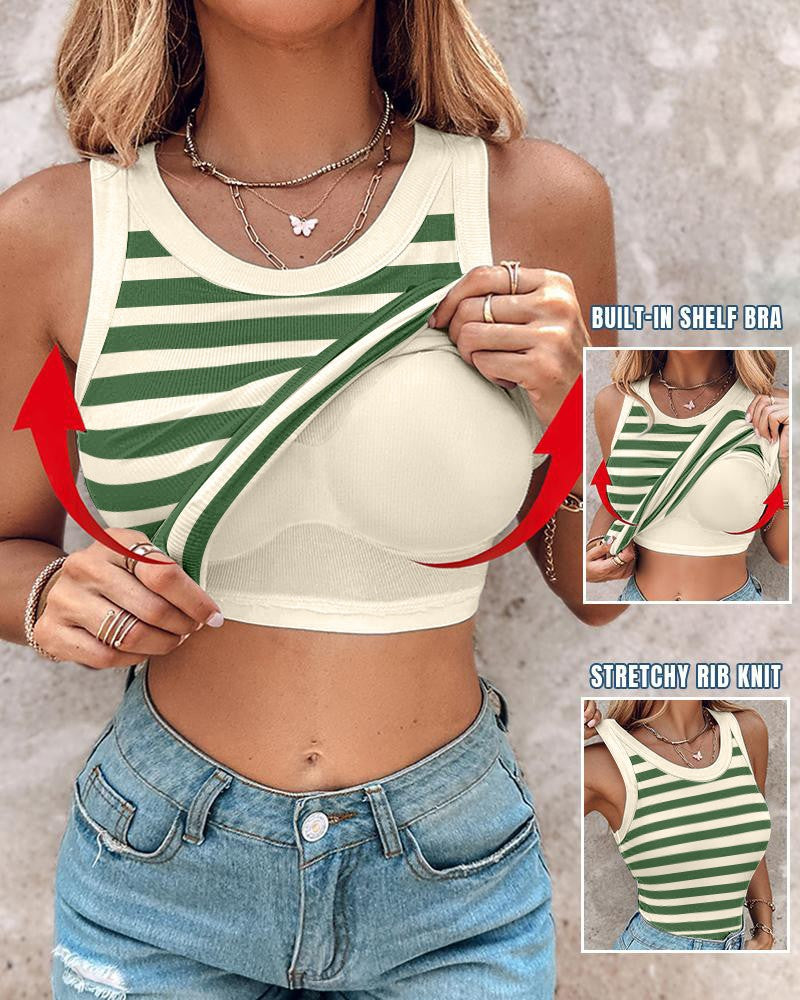 Women Built-in Bra Tank Tops