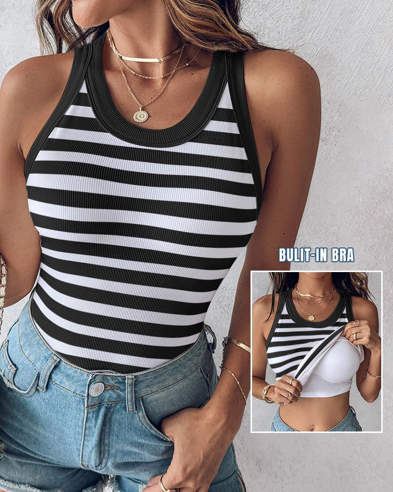 Women Built-in Bra Tank Tops