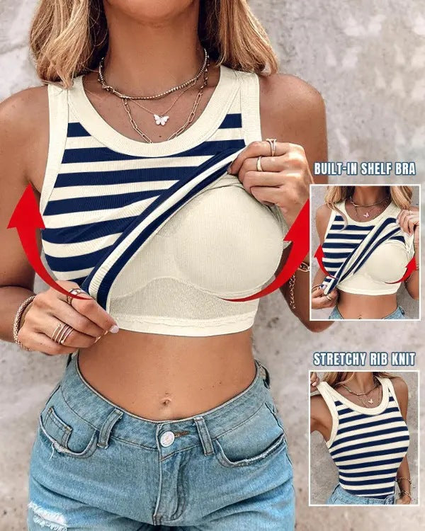 Women Built-in Bra Tank Tops