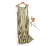 Modal Sleeveless Dress with Built-in Bra