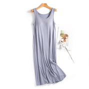 Modal Sleeveless Dress with Built-in Bra