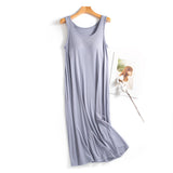 Modal Sleeveless Dress with Built-in Bra